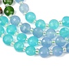 Natural Agate(Dyed & Heated) & Dyed White Jade & Tiger Eye Beads Strands G-Z135-B04-5
