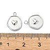 304 Stainless Steel Charms STAS-L022-103P-02A-3