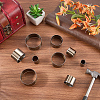 9Pcs High Carbon Steel Leather Punching Tool Sets TOOL-CL0001-07-4