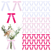 60Pcs 3 Colors Polyester Packaging Ribbon Bows AJEW-ME0003-03-1