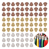 WADORN 90PCS 3Colors Alloy Bead Cones PALLOY-WR0001-13-1