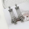 Alloy Fan Tassel Chandelier Earrings FS-WG889C6-01-2