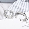 304 Stainless Steel Hoop Earrings for Women EJEW-C096-53P-5