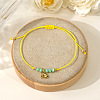 Brass Fish Charm Braided Bracelets BX9952-3