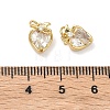 Brass Micro Pave Cubic Zirconia Pendants KK-A291-10G-03-3