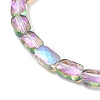 Transparent Electroplate Glass Beads Strands EGLA-I017-03-FR01-3