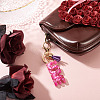 Alloy & Resin Tassel Keychainss AJEW-TADJ0001-20G-09-5