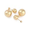 Smooth Spherical Geometric Brass Dangle Earrings for Women EJEW-D280-02G-02-2