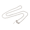 Brass Ball Chain Necklaces NJEW-B119-06P-2