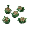 Handmade Gold Sand Lampwork Beads LAMP-K044-01B-1