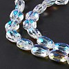 Faceted Glass Beads Strands EGLA-E030-01F-4