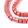 AB Color Plated Opaque Glass Beads Strands GLAA-T026-2x4mm-P18-3