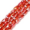 Electroplate Glass Beads Strands EGLA-P066-01A-AB09-1