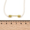 3MM Round Nylon Milan Cord Necklaces Making NJEW-H091-01G-30-2
