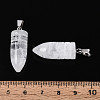 Natural Quartz Crystal Pendants G-N349-16P-09-4