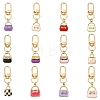 12Pcs Alloy Enamel Pendant Decorations HJEW-YW00397-1