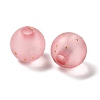 Frosted Transparent Acrylic Beads OACR-F013-13C-2