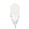 Cotton Woven Net/Web with Feather Hanging Decorations PW-WG71427-01-3