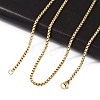 304 Stainless Steel Box Chain Necklaces X-NJEW-P244-01G-3