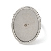 304 Stainless Steel Cuff Ring Findings STAS-B126-10B-P-2