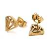 304 Stainless Steel Stud Earrings EJEW-I311-02A-G-2