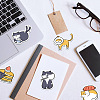 Cartoon Cat Paper Stickers Set DIY-M031-54-7