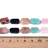 Natural Sodalite & Rhodonite & Prehnite & Amethyst & Rose Quartz & Flower Amazonite & Sunstone Beads Strands G-N358-02A-01-5
