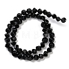 Natural Black Onyx(Dyed & Heated) Beads Strands G-A257-A01-01-3