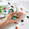 Fashewelry 24pcs 12 Styles Natural & Synthetic Gemstone Pendants G-FW0001-33-7