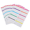 10 Sheets Paper Self Adhesive Stickers DIY-TADJ0001-18-2