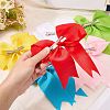 Bowknot Polyester Alligator Hair Clips for Women Girls OHAR-CP0001-26B-3