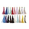 PU Leather Tassel Pendant Decorations FIND-K027-01G-1