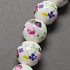 Handmade Printed Porcelain Beads PORC-Q199-12mm-06-2