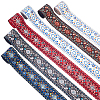 12 Yards 6 Colors Ethnic Style Polyester Ribbons OCOR-ME0001-86-1