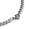 304 Stainless Steel Pendant Necklaces NJEW-C042-01P-4
