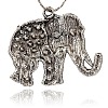 Tibetan Style Alloy Rhinestone Big Pendants LS-ALRI-L048-01AS-2