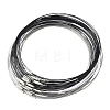 20Pcs Stainless Steel Wire Necklace Cord DIY Jewelry Making TWIR-YW0001-06A-2