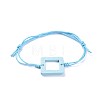 Adjustable Waxed Cotton Cord Bracelets BJEW-JB04294-04-1