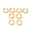 Brass Hollow Cross Hoop Earrings for Women EJEW-F281-06G-1