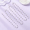 Handmade Natural Cultured Freshwater Pearl Link Chains AJEW-JB01586-02-4