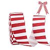 Polyester Stripe Pattern Ribbon OCOR-WH0078-526A-01-1