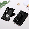 1 Pair Imitation Leather Fingerless Gloves AJEW-CL0004-95B-3