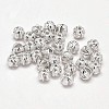 Fancy Cut Textured 925 Sterling Silver Round Beads STER-F012-06B-2