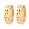 304 Stainless Steel Textured Hoop Earrings EJEW-L307-07G-4