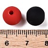 Rubberized Style Imitated Silicone Acrylic Beads MACR-T048-01C-02-3