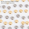 200Pcs 2 Colors 304 Stainless Steel Spacer Beads STAS-DC0005-66-4