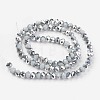 Electroplate Opaque Glass Beads Strands LS-EGLA-A034-P4mm-M09-2