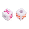 Opaque Acrylic Enamel European Beads AC-ACBA1794-04X-2