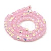 Baking Painted Glass Beads Strands DGLA-D001-05B-2