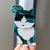 Cat Acrylic Brooch for Backpack Clothes PW-WG6199D-03-1